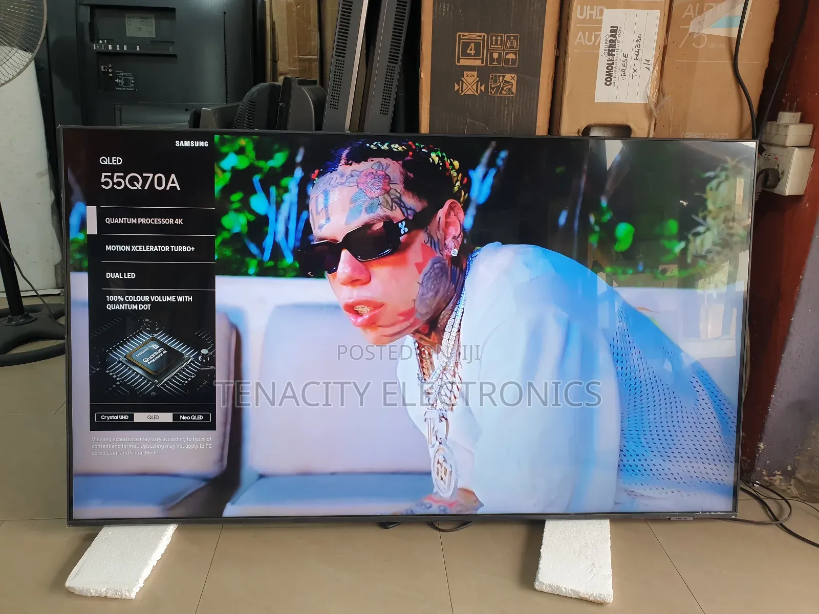 55"Airslim Qled Samsung Uhd HDR Smart Satellite Tv