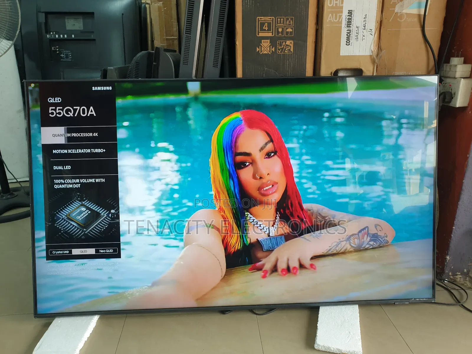 55"Airslim Qled Samsung Uhd HDR Smart Satellite Tv
