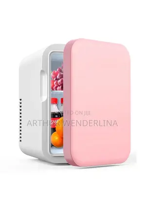 Photo - Silver Love Car/Home Mini Fridge With LED Light Mirror (5L