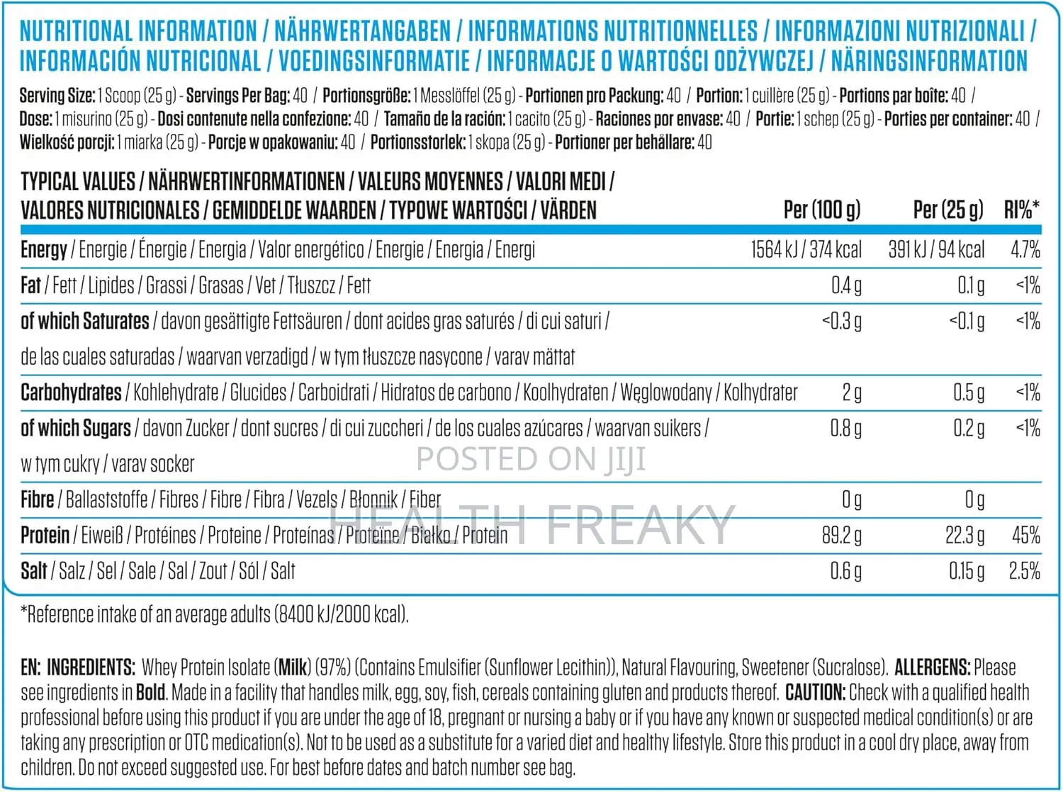 Whey Protein Isolate Applied Nutrition Whey Protein Iso-Xp