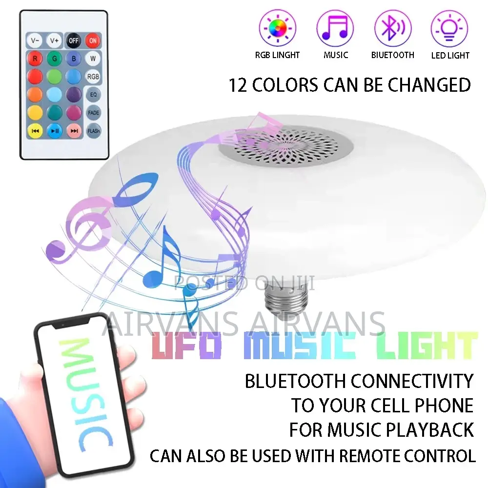 UFO Light Lampara RGB Musical (48 Watts)