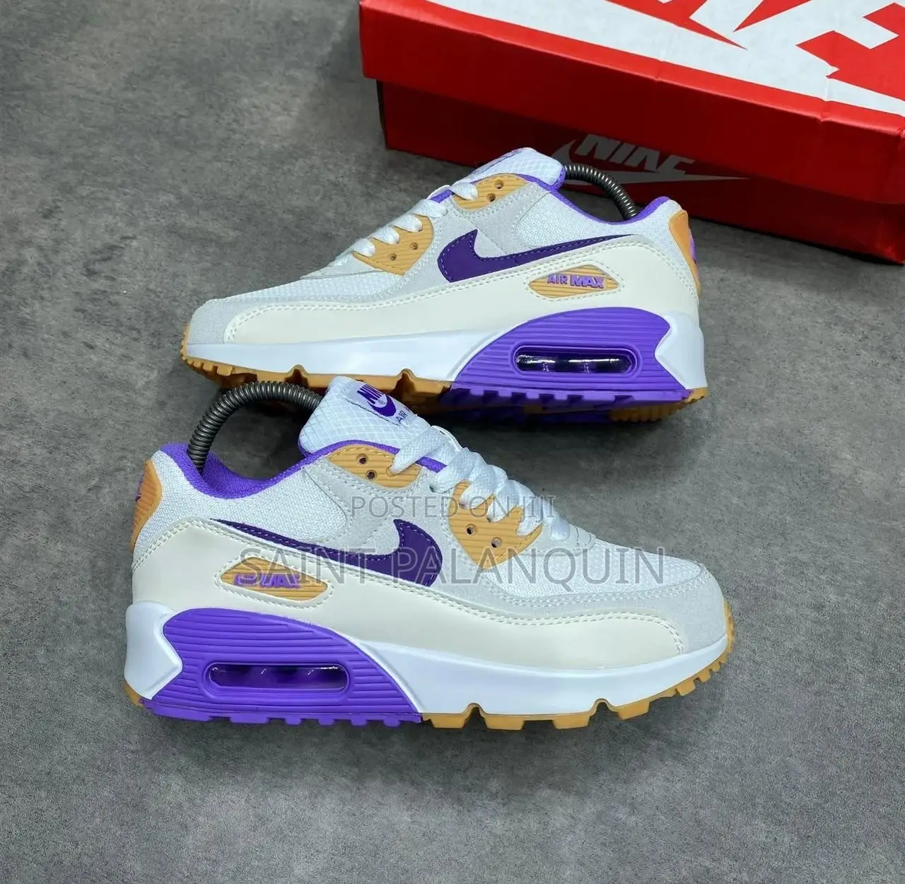 Nike Airmax 90 GS White Leather