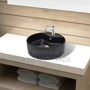 Pedicure Basin / Countertop Basin. Black. Yt-08