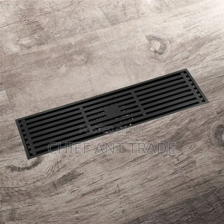 Black Floor Drainer. 40cm DLT-40