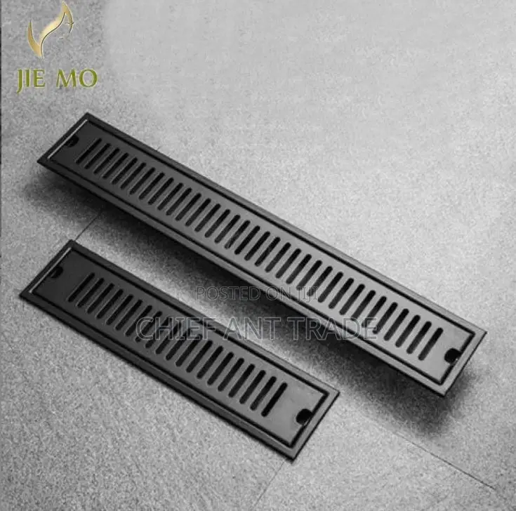 Black Floor Drainer. 40cm DLT-40