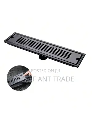 Black Floor Drainer. 40cm DLT-40