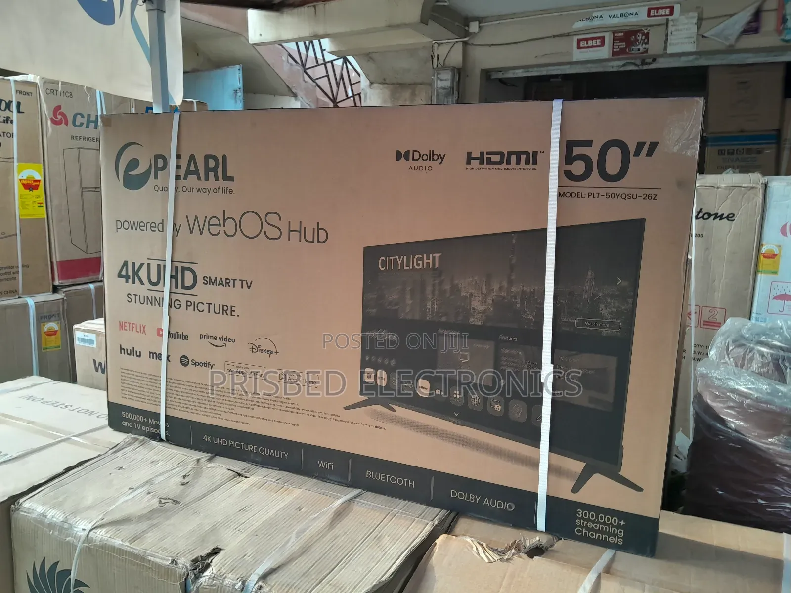 Pearl 50" Durable Smart TV Uhd 