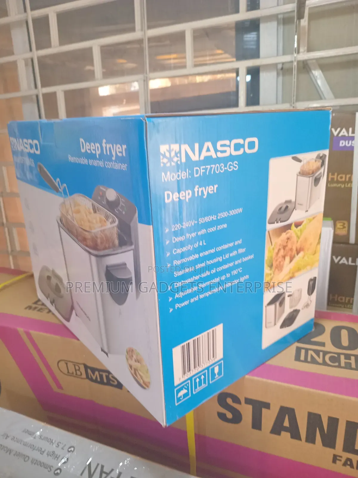 Nasco 4L 3000W DF7708-GS Deep Fryer , Power Indicator