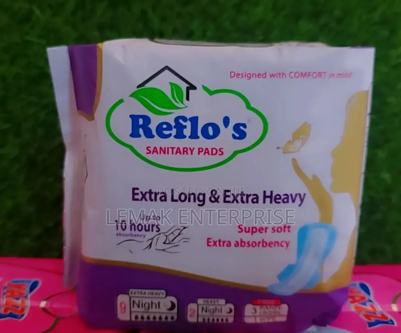 Reflo’S New Extra Long Extra Heavy Sanitary Pads