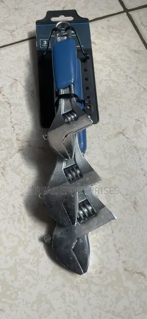 Original Wickes 3 in 1 Adjustable Wrench 6,8,10 Inches UK