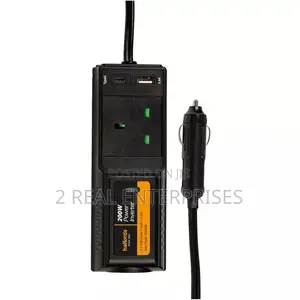 Halfords 200w Power Car Inverter With Uk Plug, Usb Usb-C