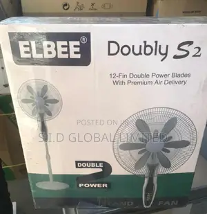 Breathe Easy With 16′′ 12-Blade Stand Fan -Doubly S2