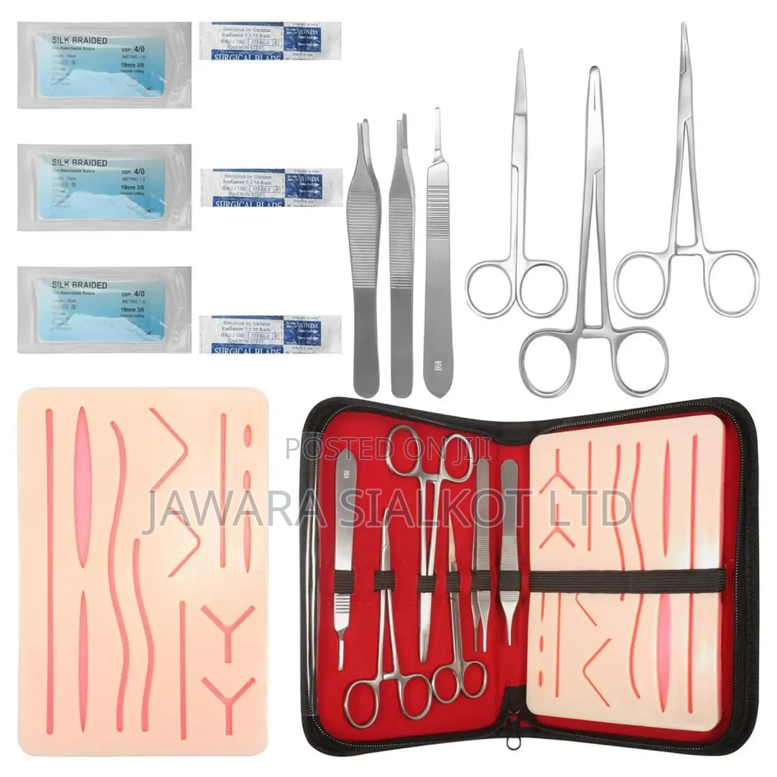 Regular Suturing Practice Kit and Practice Pad