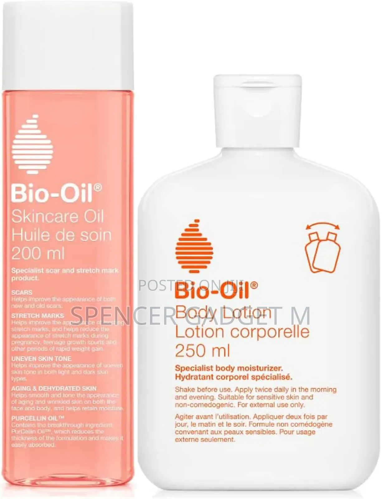 Bio-Oil Body Lotion 250ml Body Oil 200ml