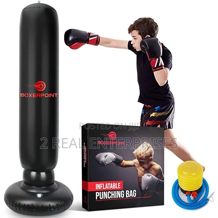 Boxerpoint Inflatable Punching Bag for Kids Beginners 63”