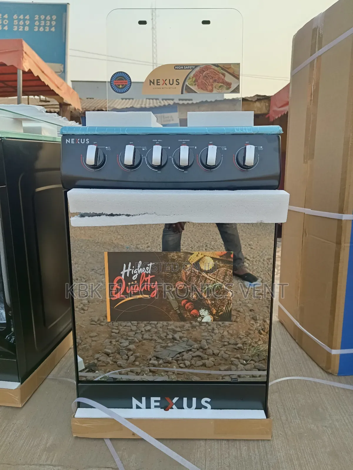 Nexus 4burner Gas Cooker Oven +Grill + Auto Ignition
