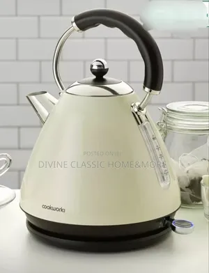 Cookworks Pyramid Kettle Almond
