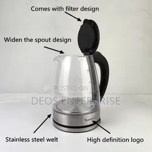360 Degrees Boil Water RAF Glass Kettle
