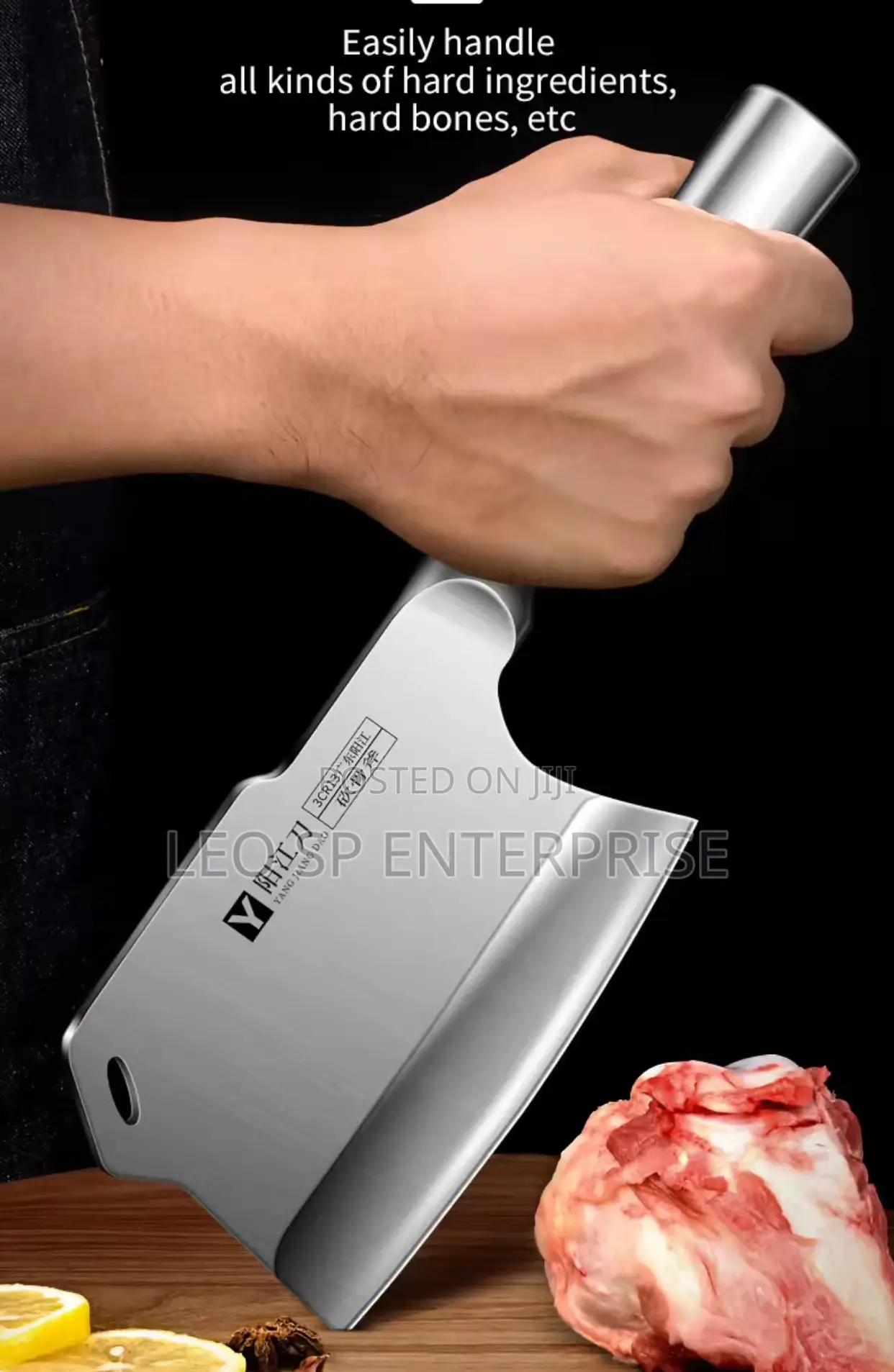 All Steel Kitchen Bone Chopping Knife