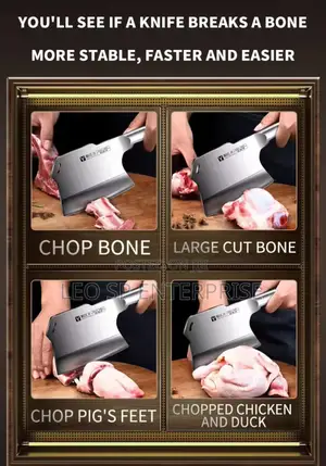 All Steel Kitchen Bone Chopping Knife