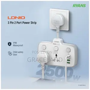 Original LDNIO Power Tv Socket Adapter Multi Outlet 3 USB