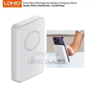 Original Faster LDNIO Magnetic Wireless Power Bank 1000_mah
