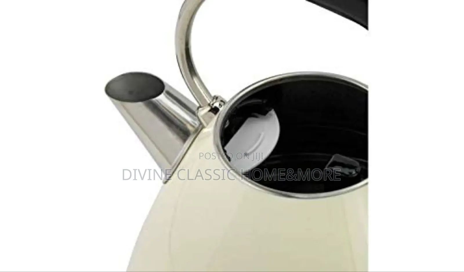 Cookworks Pyramid Kettle Almond