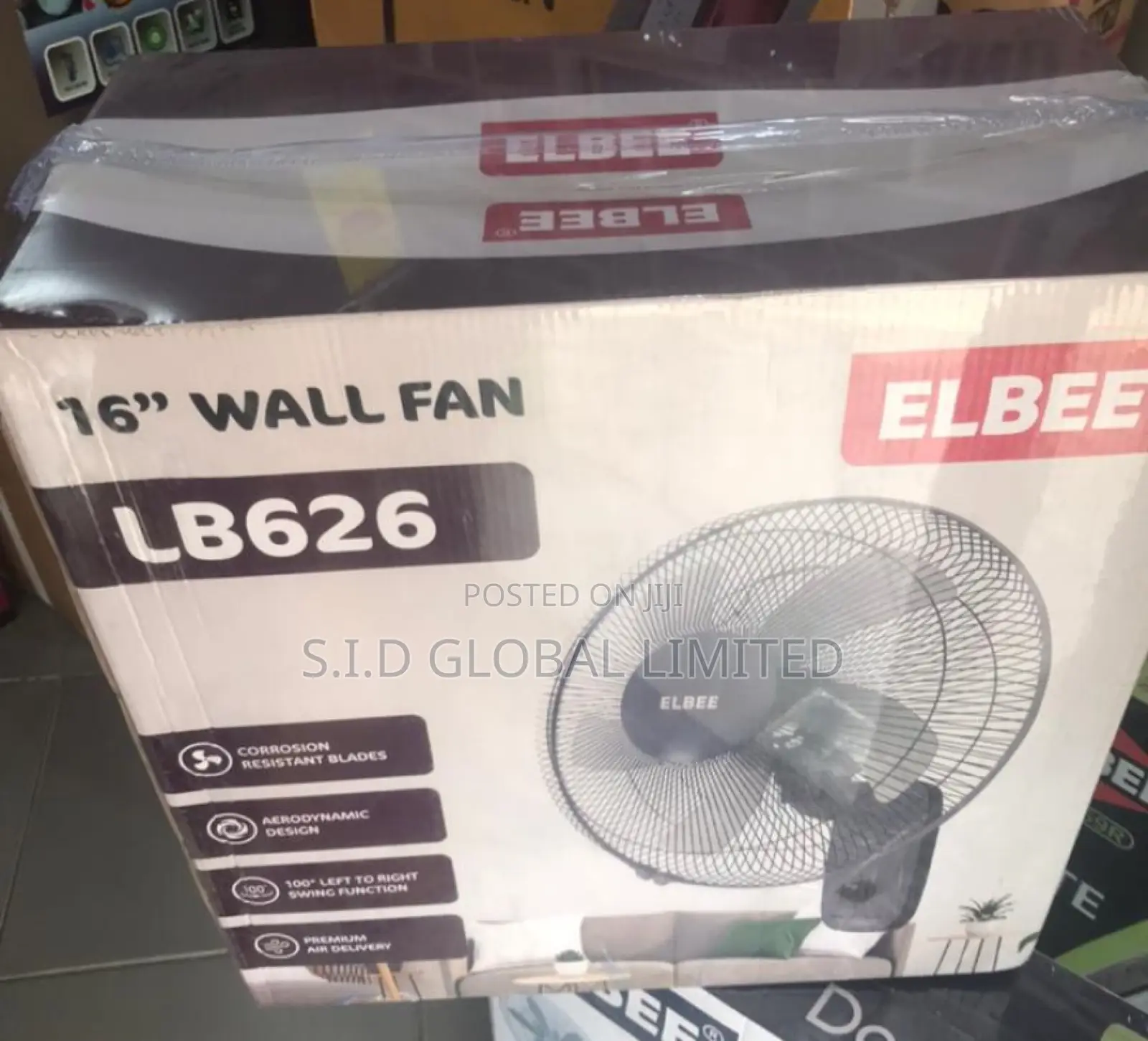 Illuminate Your Space With Elbee Wall Fan 16 Inches