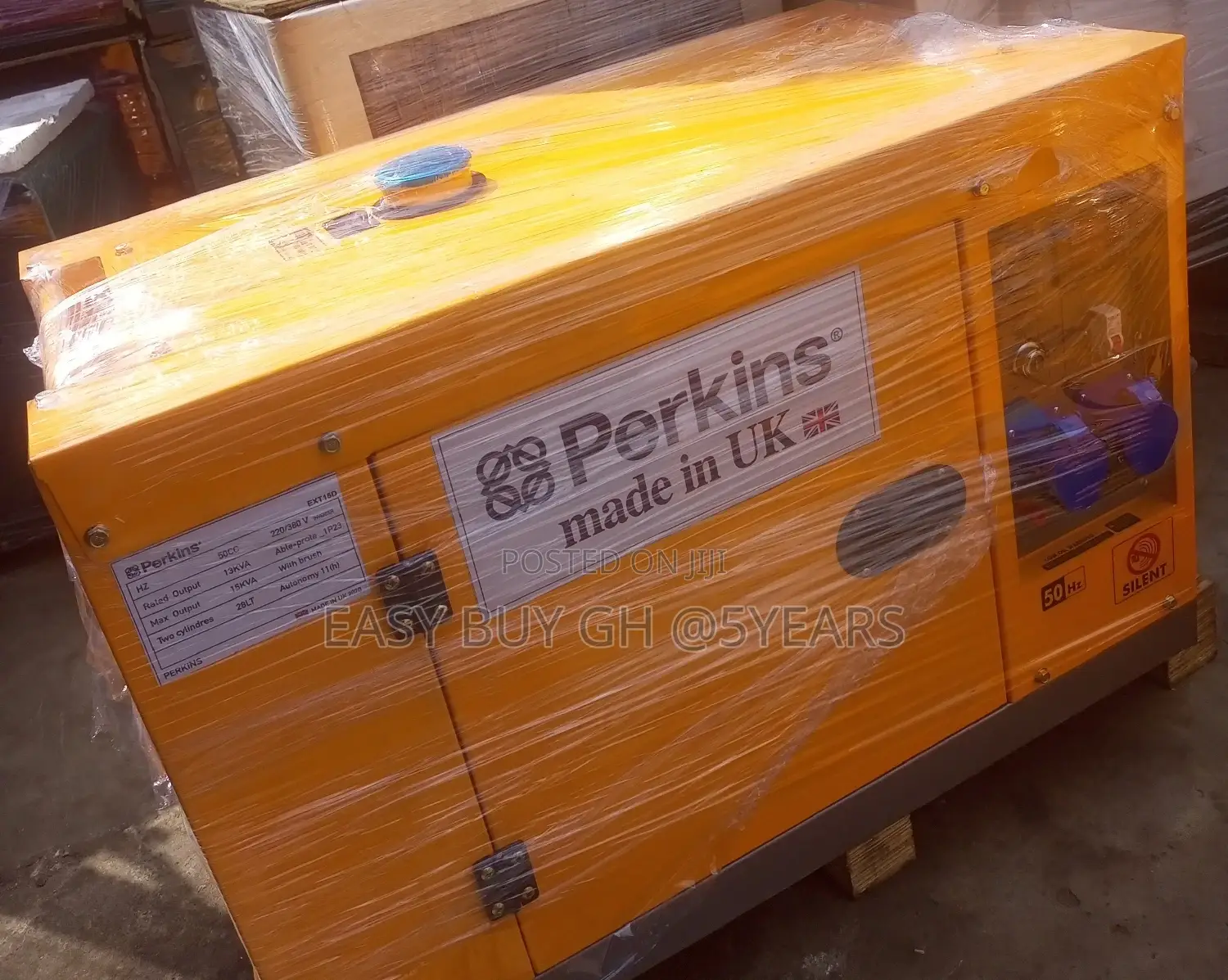 Original UK Perkin Generator 15kva 16500w 230v Noise Good