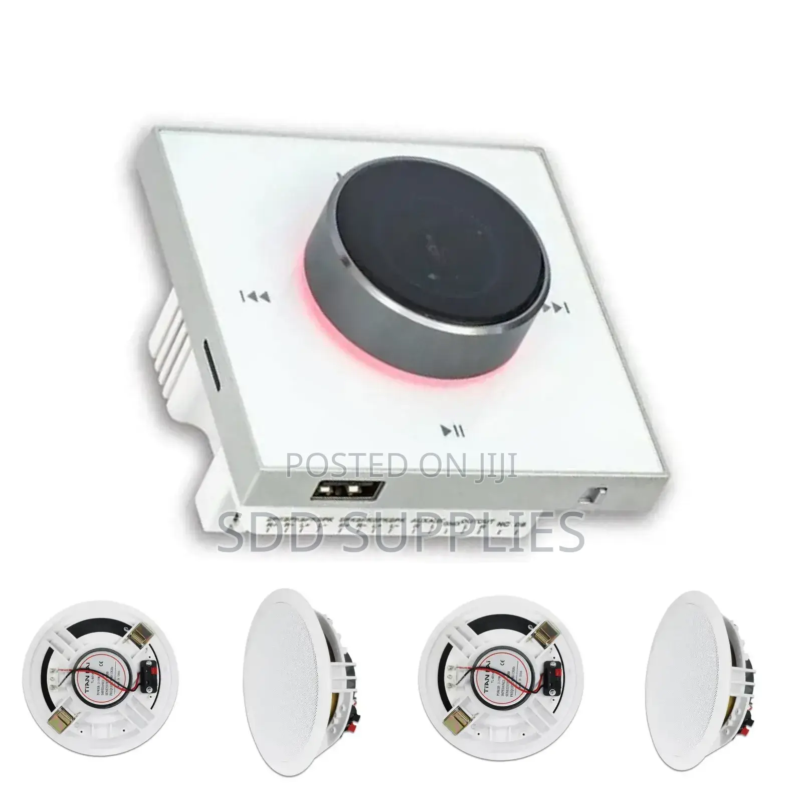 4set of 15w High Quality Speaker 100w Mini Wall Amplifier