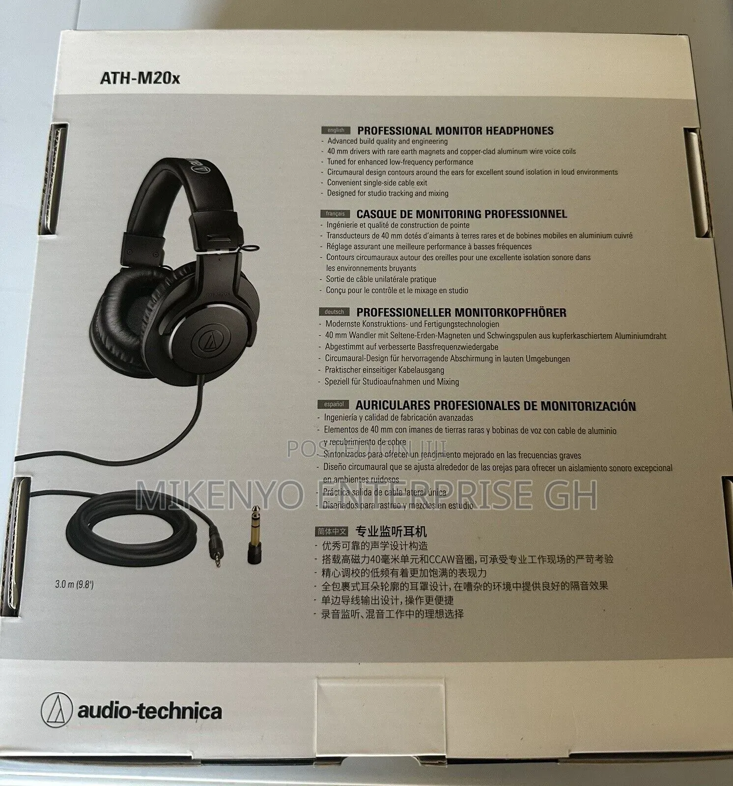 Audio-Technica Ath-M20x Closedback Studio Headphone