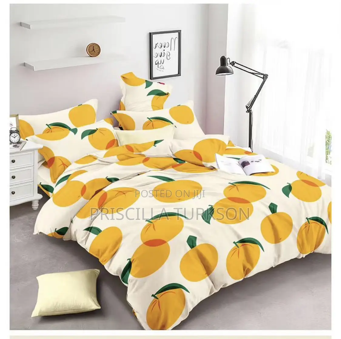 Queen Size Bedsheet- 4 Pieces-Cream.