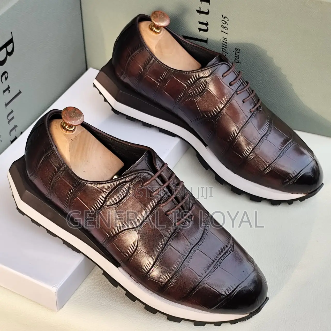 Brown and Black Berluti Shoe