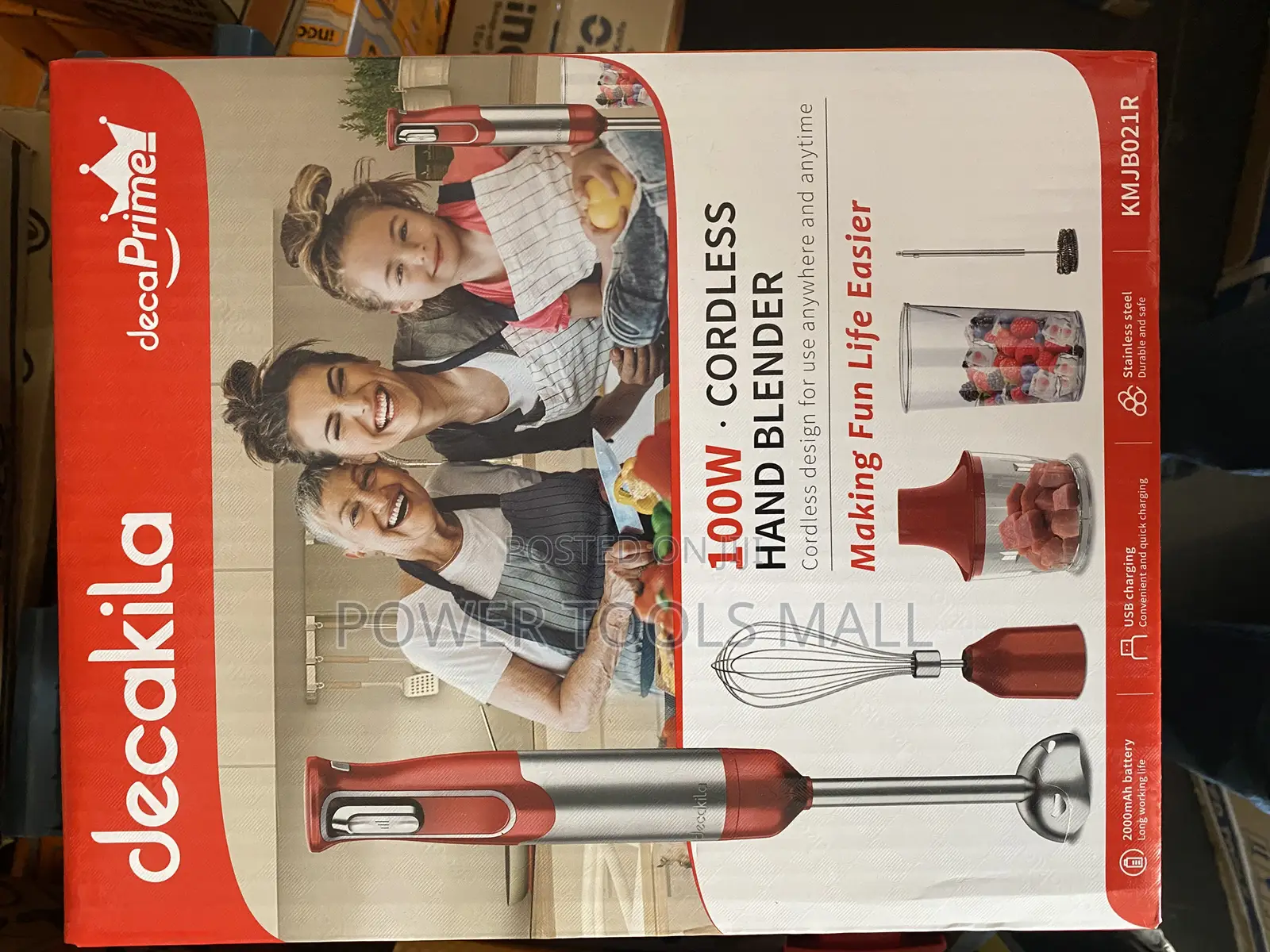 Cordless Hand Blender 100w Decakila