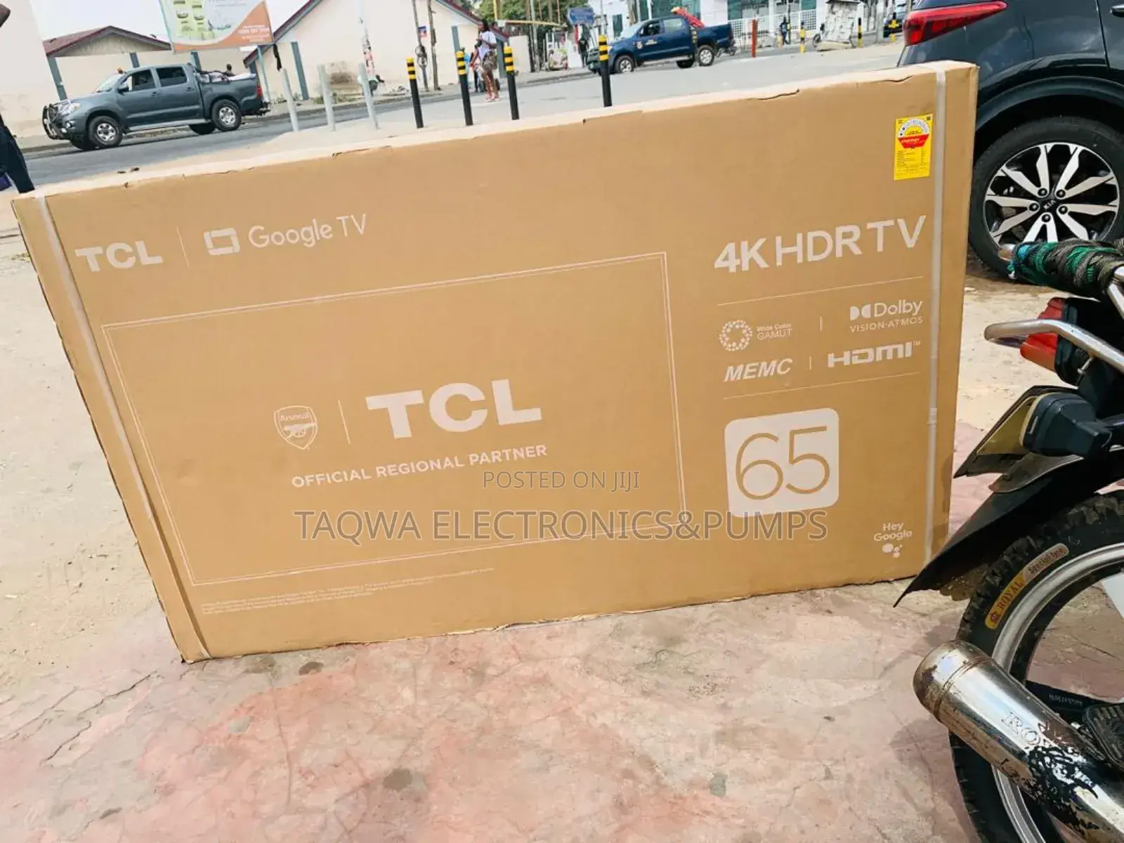 Metal Frame TCL 65"Inches Smart HDR Google Tv