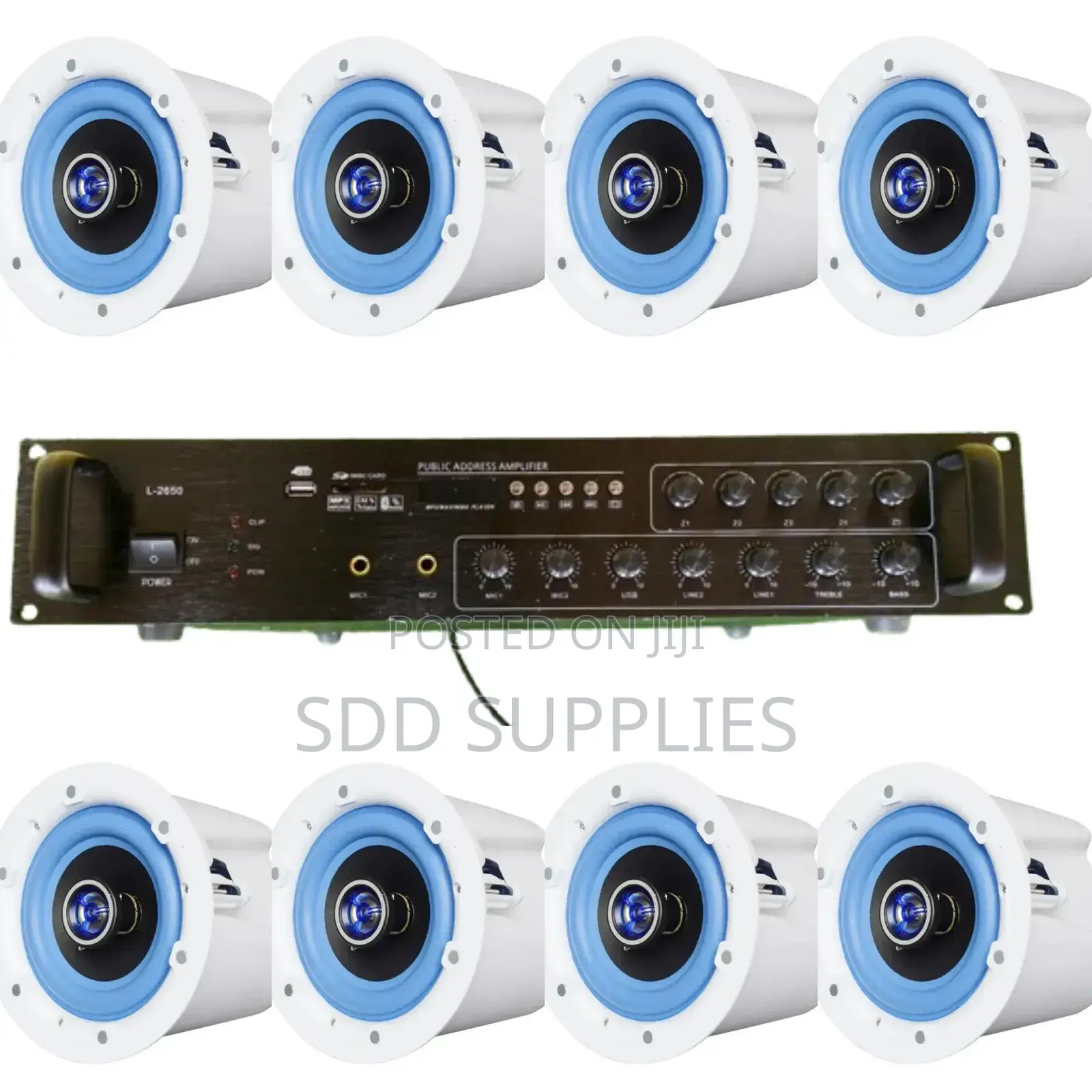 4pairs of Ceiling Speaker With High Performing Amplifier