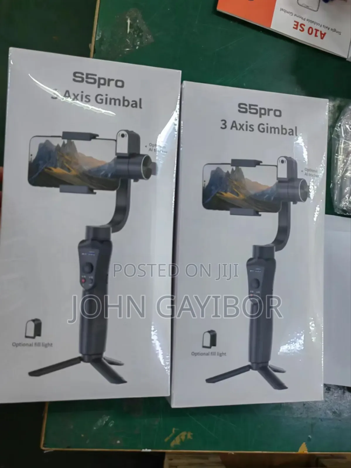 3 Axis Gimbal S5pro With Ai Tracker, + Durable Battery