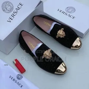 Photo - Versace Classy Leather Loafers for Gentlemen