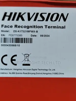 Hikvision Face Recognition Terminal Ds-K1t321mfwx-B