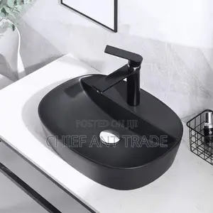 Pedicure Basin / Counter Top Sink. Black Aj-071