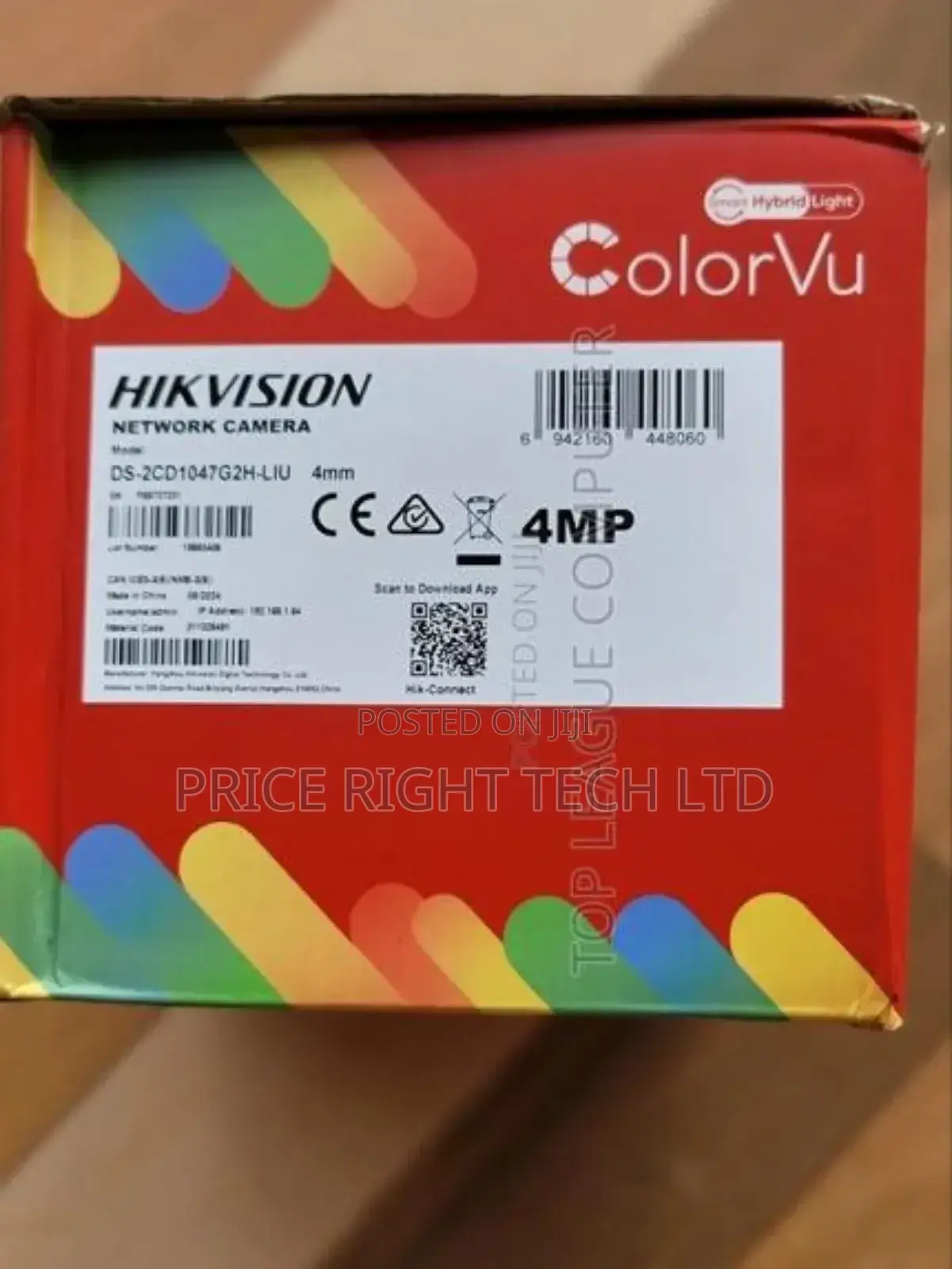 Hikvision 4mp Colorvu Fixed Bullet Ds-2cd1047g2h-Liu
