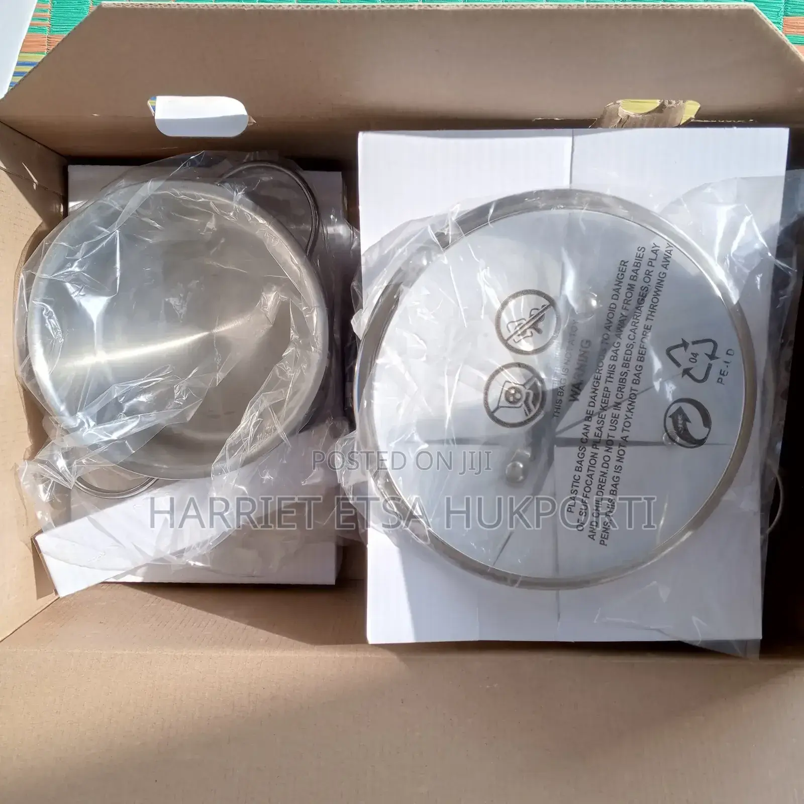 2 Pot Multipurpose Set,1 Frying Pan Saucepan With Glass Lids