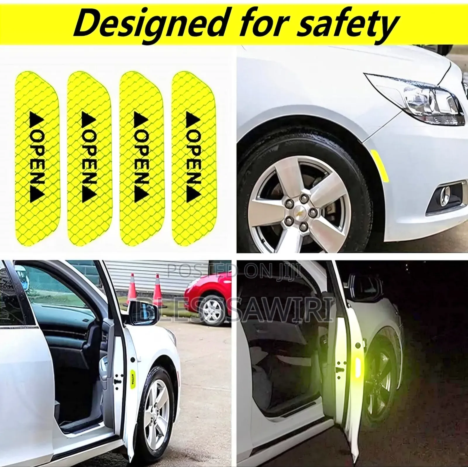 Reflective Car Door Sticker Safety Opening Warning Reflector
