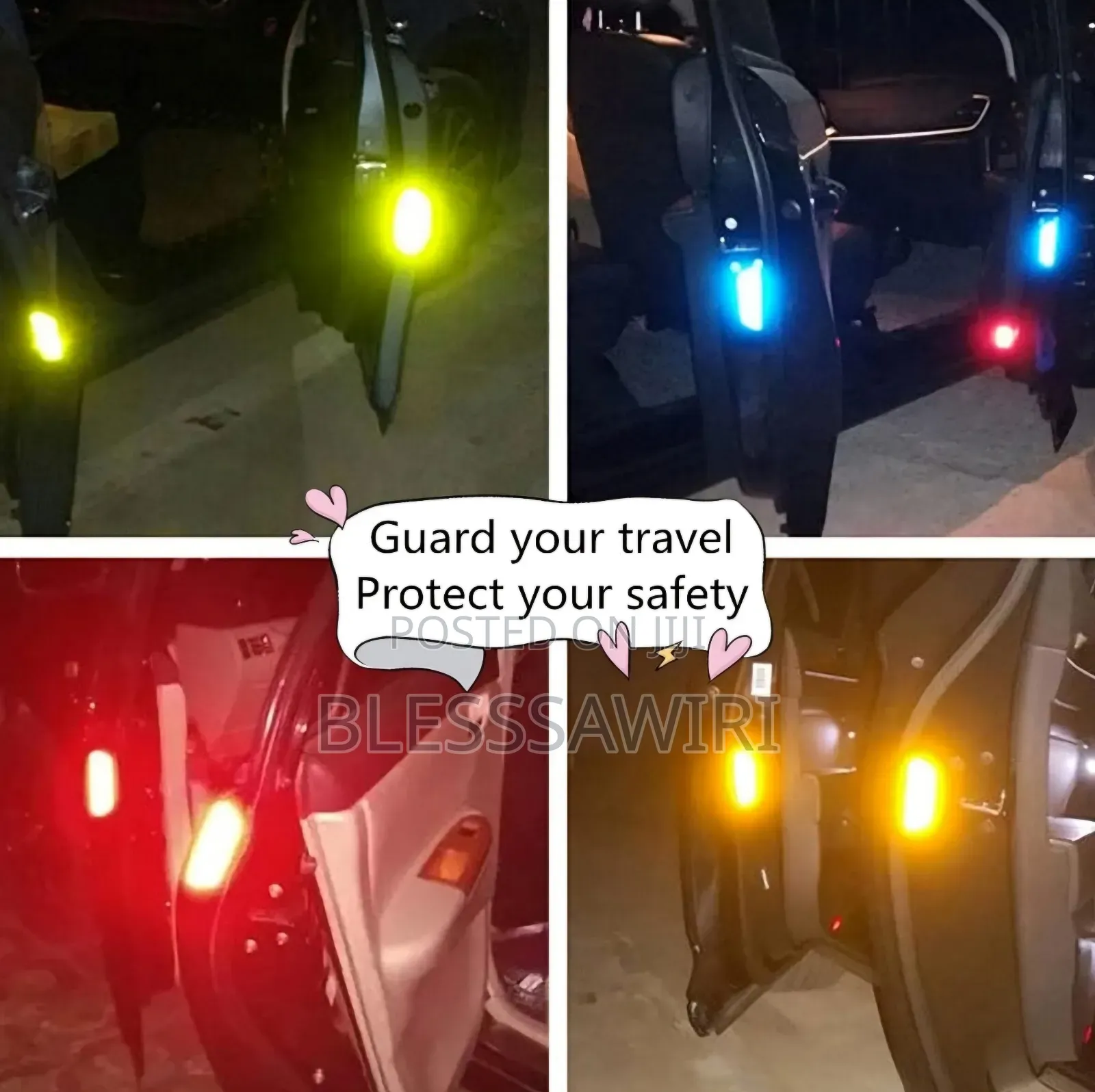 Reflective Car Door Sticker Safety Opening Warning Reflector