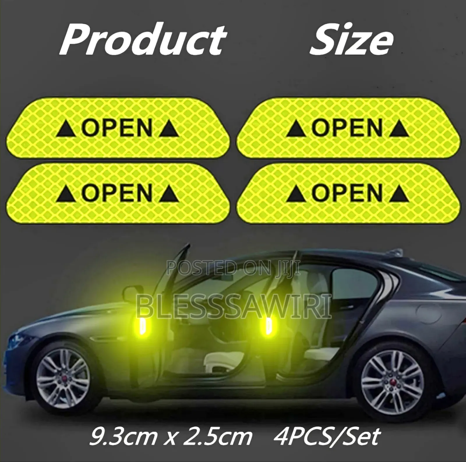 Reflective Car Door Sticker Safety Opening Warning Reflector