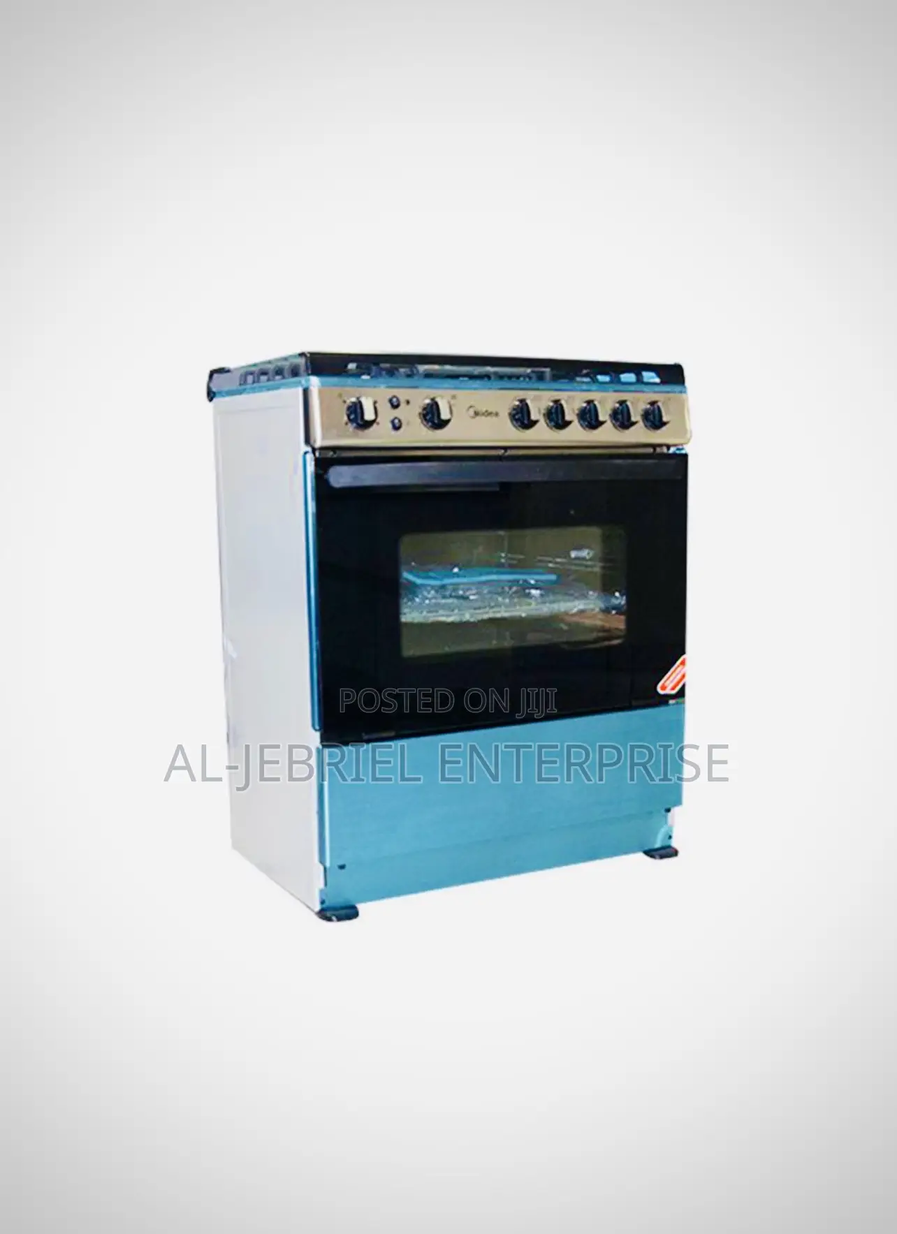 Midea 5 Burner Gas Cooker 80x60 Cm With Oven and Grill