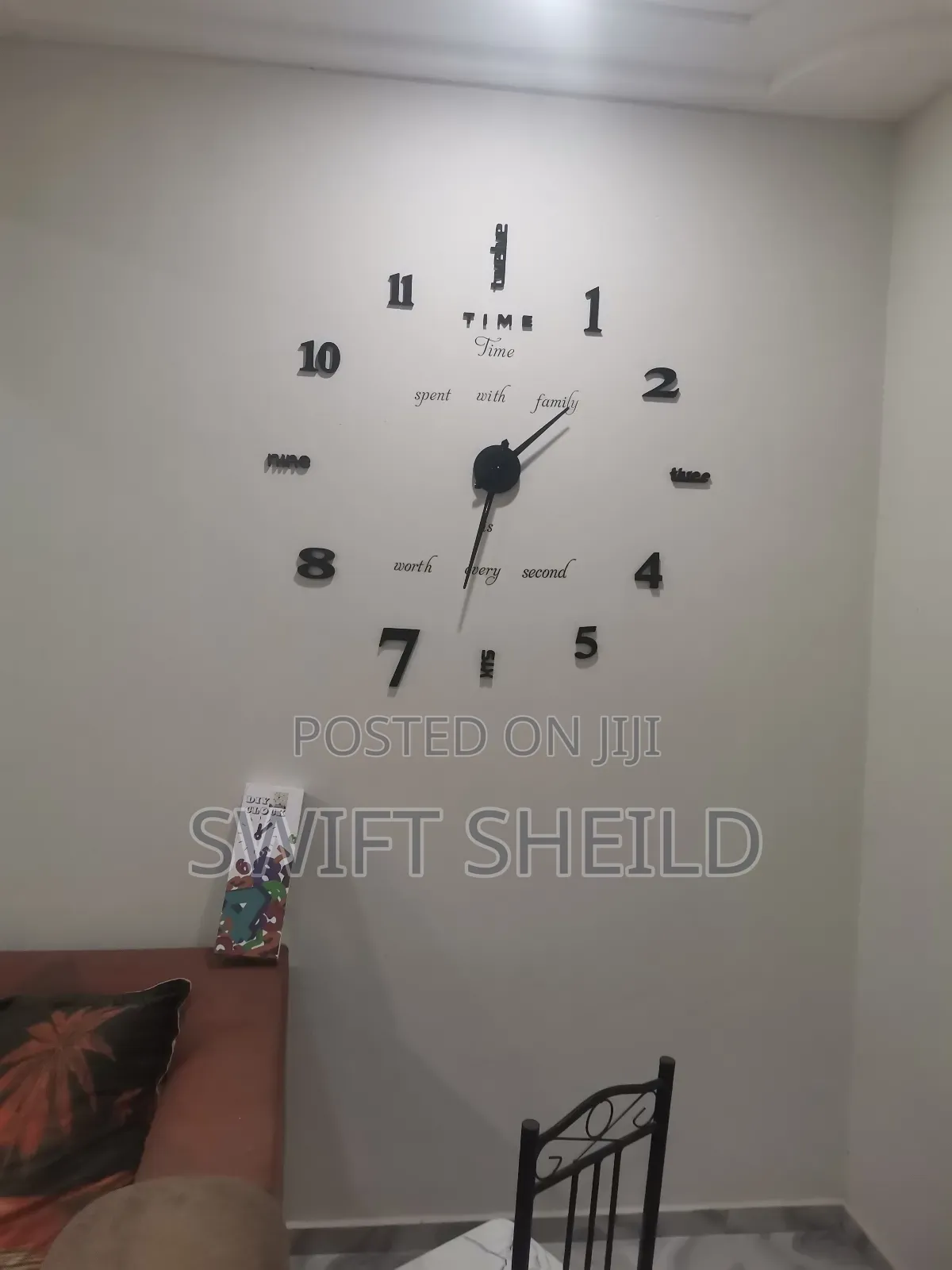 3d Wall Clock Orignal With Time Spent With Family D3sign