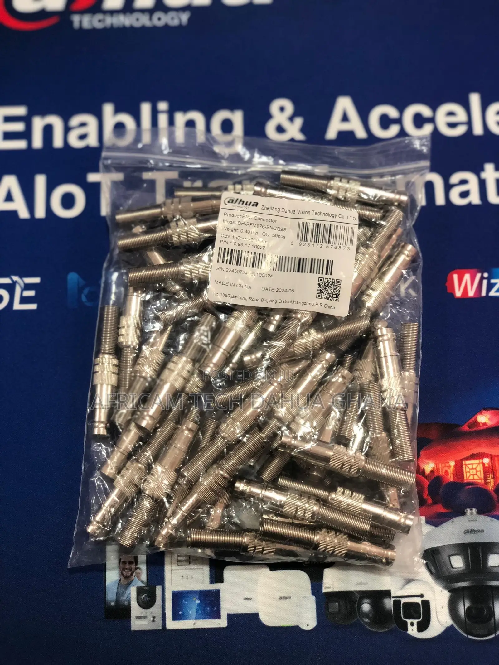 Dahua BNC Connector - Male(50 PIECES)