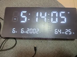 Digital Wall Clock Display Calendar