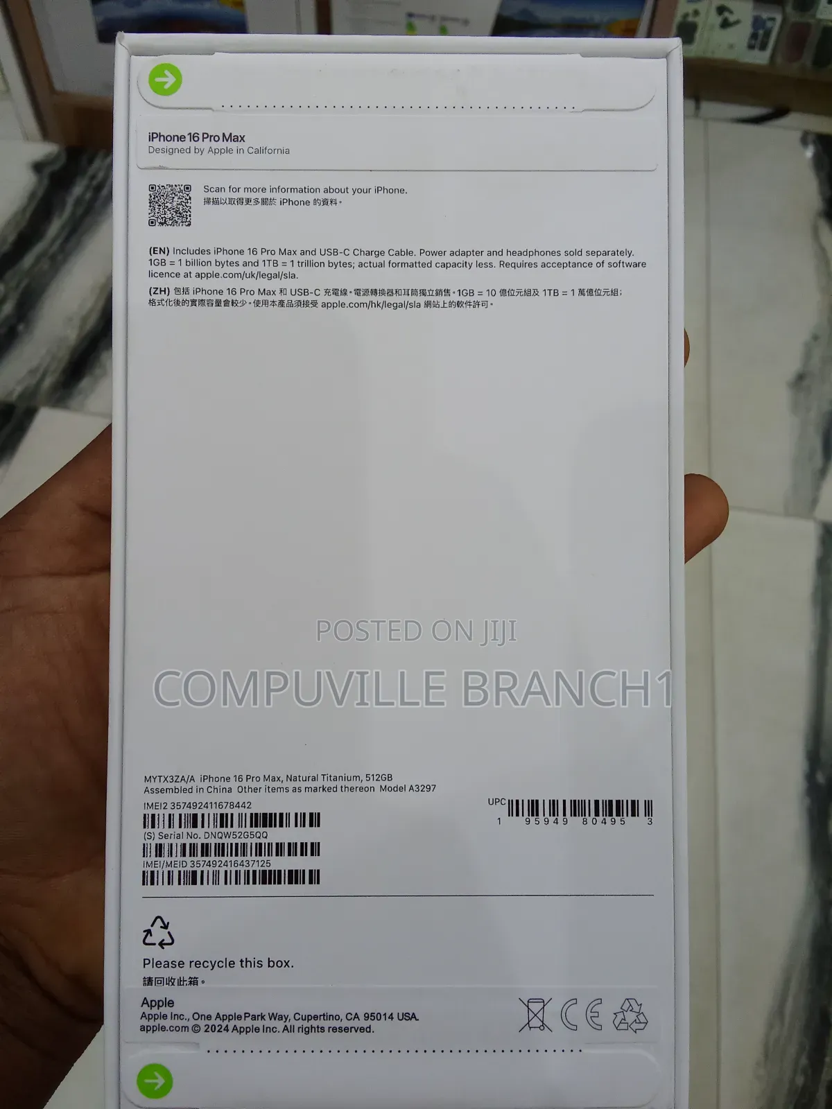 New Apple iPhone 16 Pro Max 512 GB Bronze